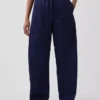 Pantalon Easy Barrel en popeline