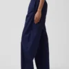 Pantalon Easy Barrel en popeline