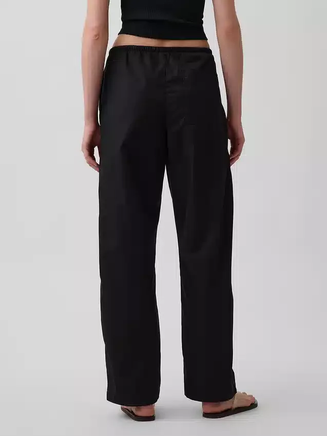 Pantalon Easy Barrel en popeline