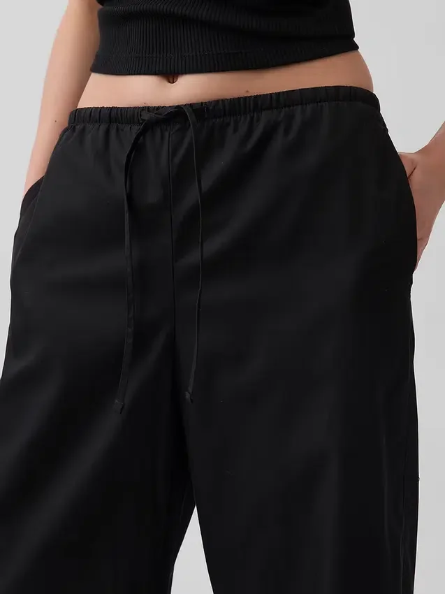 Pantalon Easy Barrel en popeline