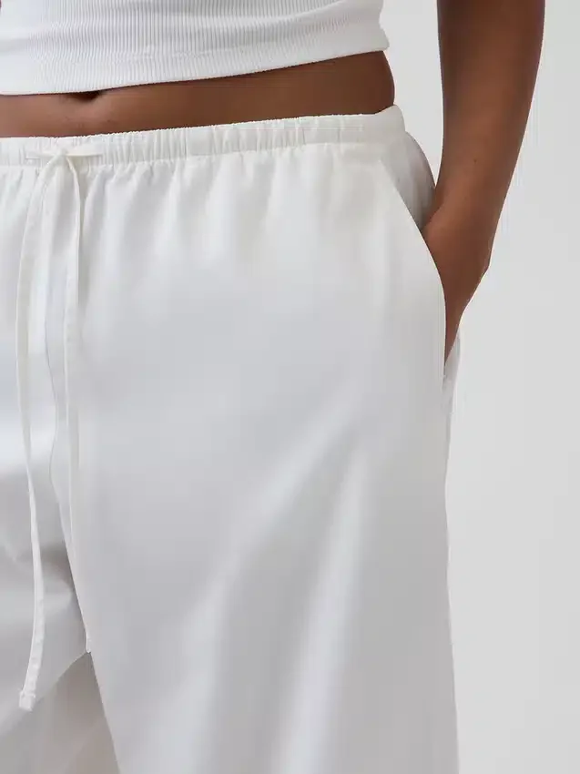 Pantalon Easy Barrel en popeline