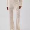 Pantalon en coton 100 % au crochet