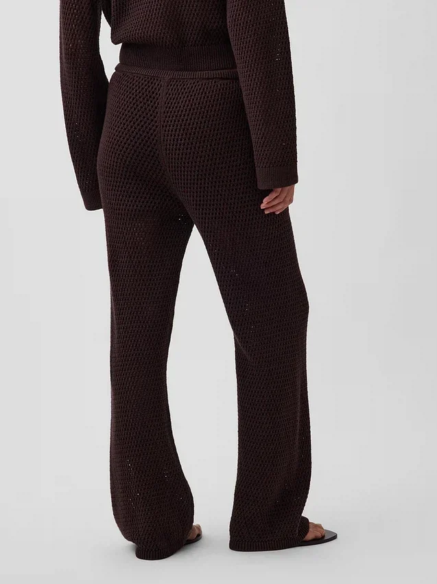 Pantalon en coton 100 % au crochet