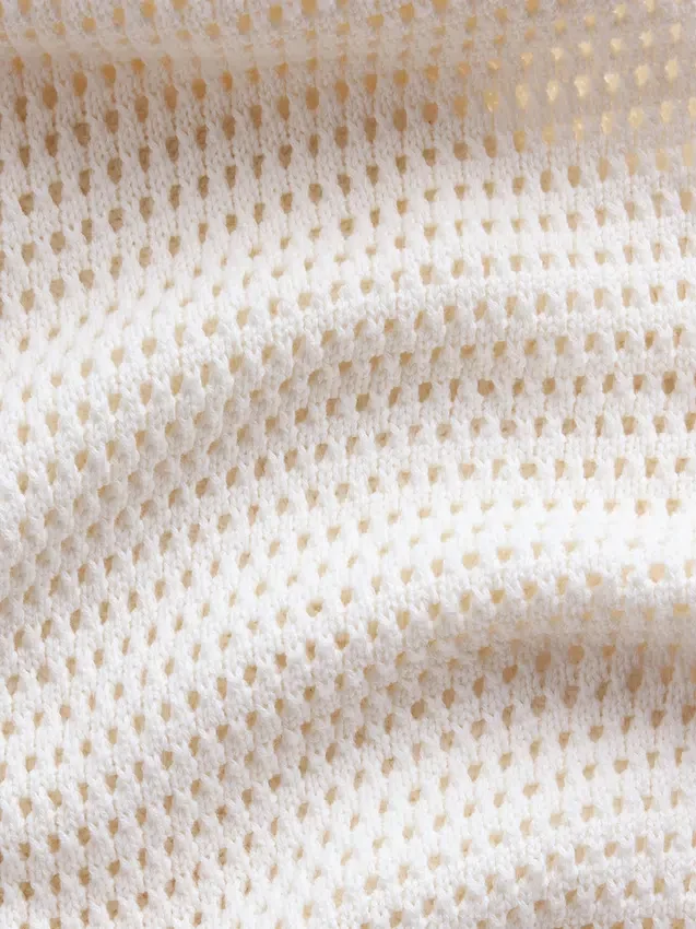 Pantalon en coton 100 % au crochet