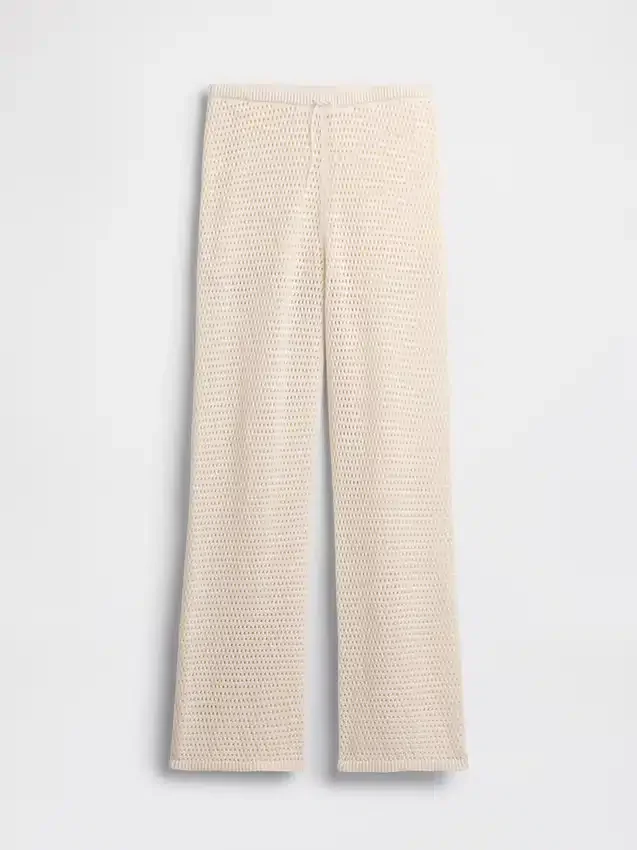 Pantalon en coton 100 % au crochet
