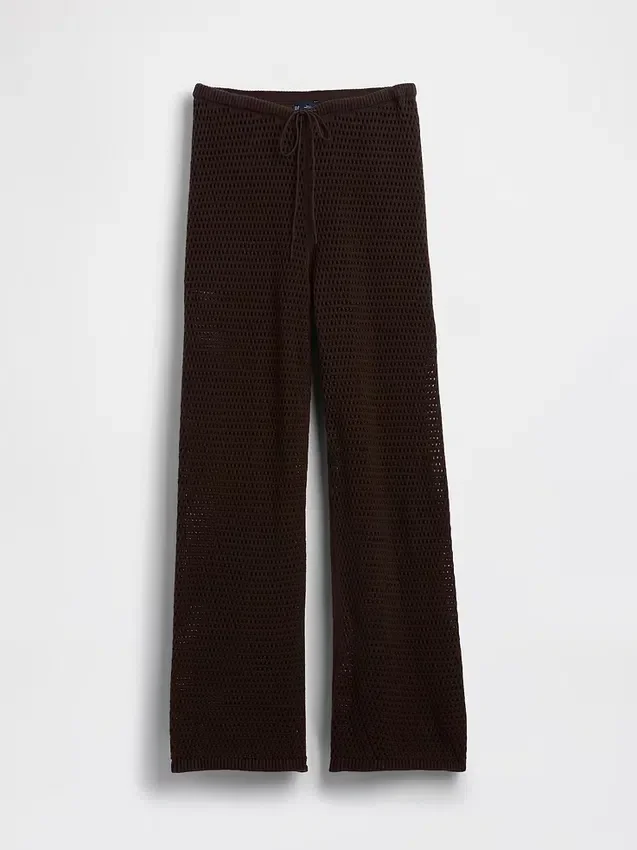 Pantalon en coton 100 % au crochet