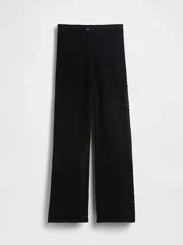Pantalon en coton 100 % au crochet