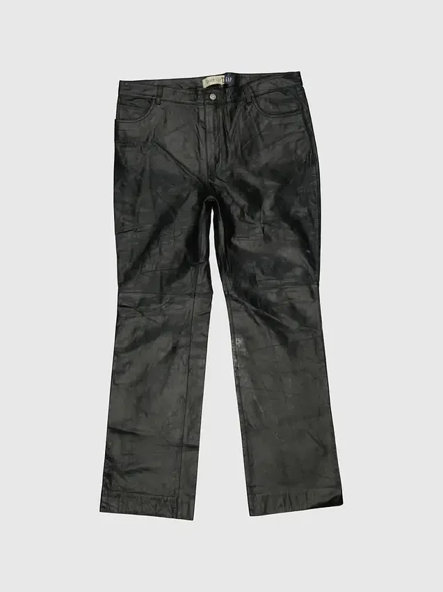 Pantalon en cuir Gapvintage pour femme des années 90 - taille 16