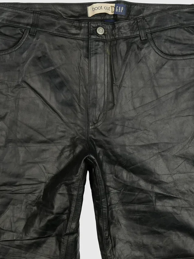 Pantalon en cuir Gapvintage pour femme des années 90 - taille 16