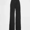 Pantalon en denim plissé ultra-doux à taille haute 365