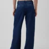 Pantalon en denim à taille basse et plis 365