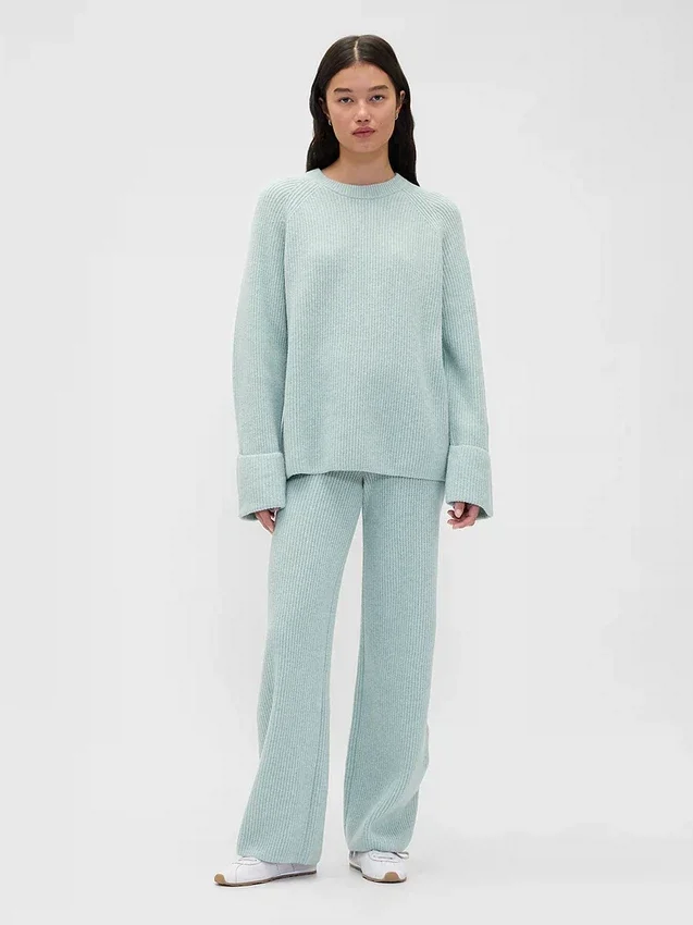 Pantalon en maille « Shaker Stitch » CashSoft