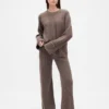Pantalon en maille « Shaker Stitch » CashSoft