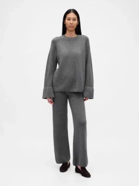 Pantalon en maille « Shaker Stitch » CashSoft