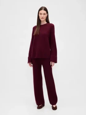 Pantalon en maille « Shaker Stitch » CashSoft