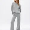 Pantalon en maille « Shaker Stitch » CashSoft