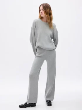 Pantalon en maille « Shaker Stitch » CashSoft