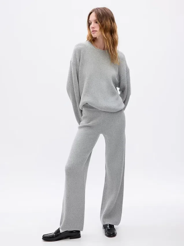 Pantalon en maille « Shaker Stitch » CashSoft