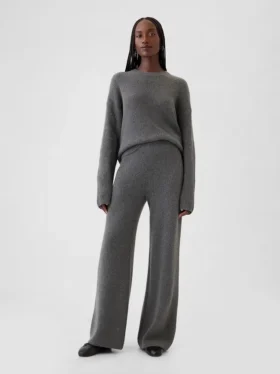 Pantalon en maille « Shaker Stitch » CashSoft