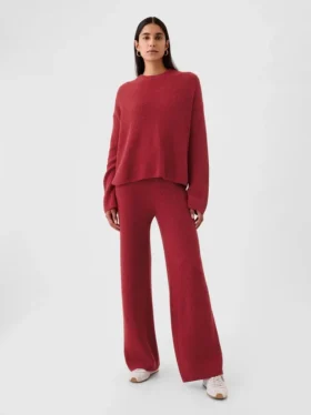 Pantalon en maille « Shaker Stitch » CashSoft