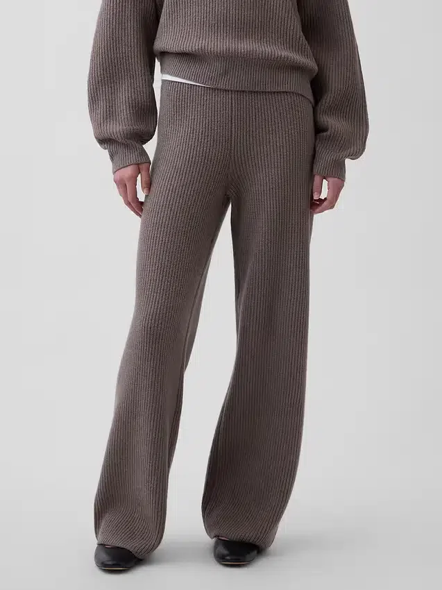 Pantalon en maille « Shaker Stitch » CashSoft