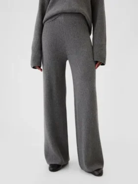 Pantalon en maille « Shaker Stitch » CashSoft