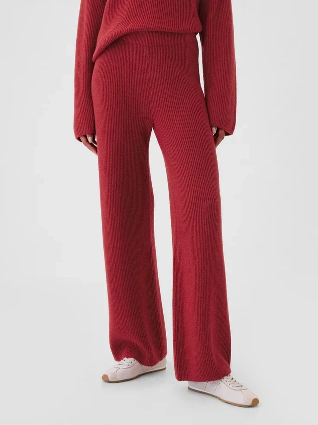 Pantalon en maille « Shaker Stitch » CashSoft