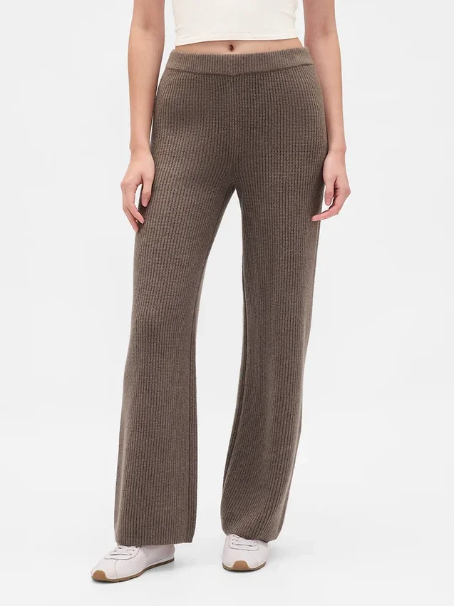 Pantalon en maille « Shaker Stitch » CashSoft
