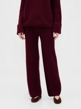 Pantalon en maille « Shaker Stitch » CashSoft