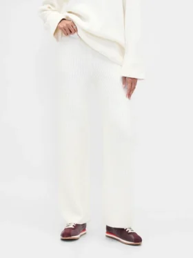 Pantalon en maille « Shaker Stitch » CashSoft