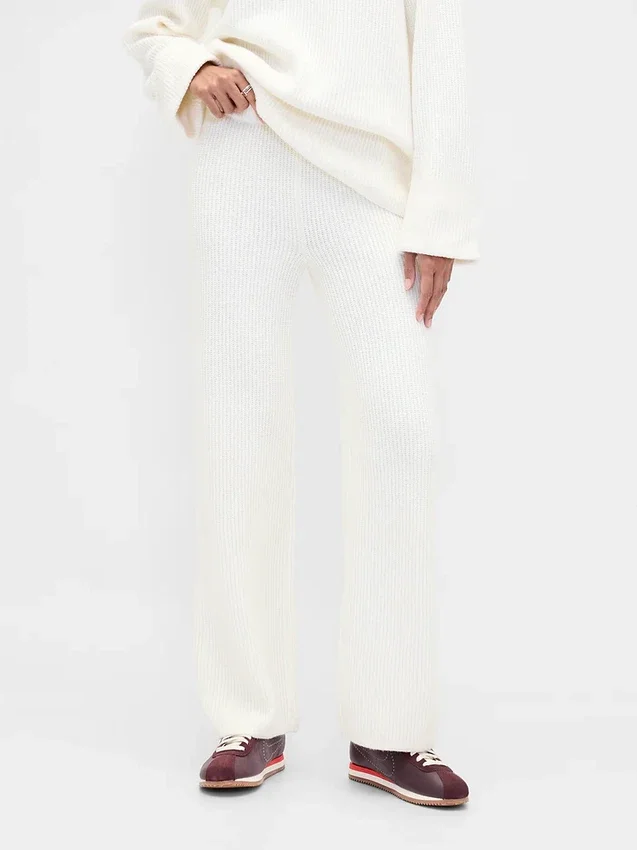 Pantalon en maille « Shaker Stitch » CashSoft