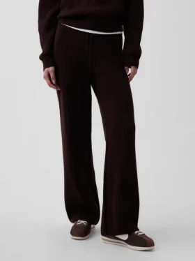 Pantalon en maille « Shaker Stitch » CashSoft