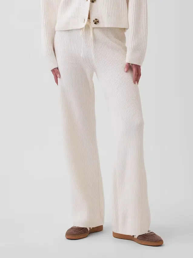 Pantalon en maille « Shaker Stitch » CashSoft