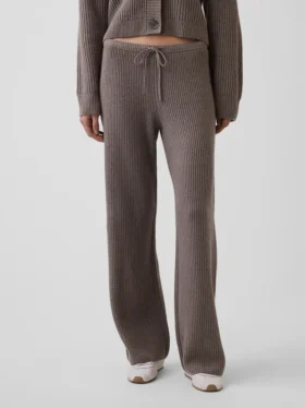 Pantalon en maille « Shaker Stitch » CashSoft