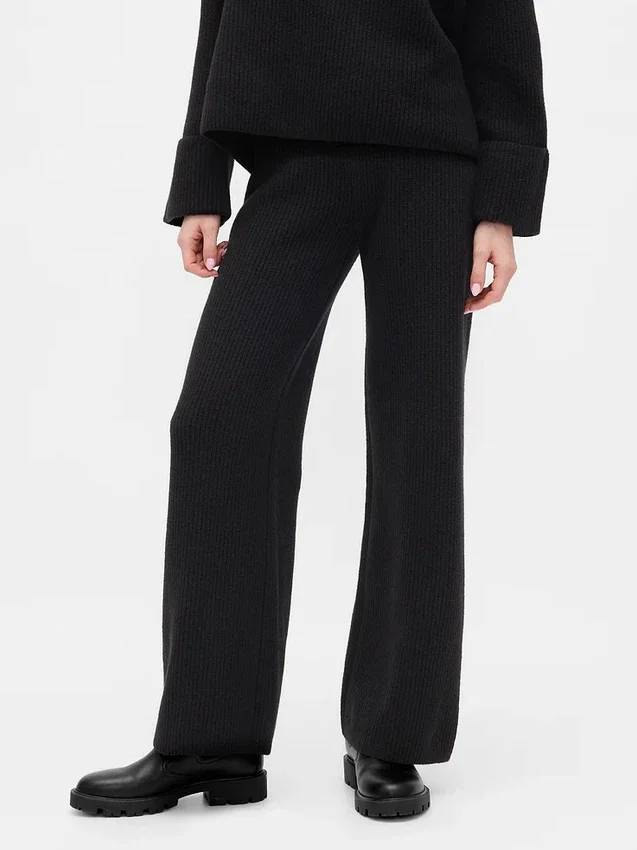 Pantalon en maille « Shaker Stitch » CashSoft
