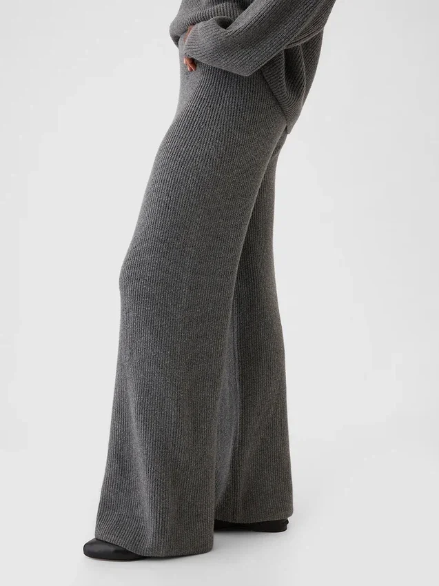 Pantalon en maille « Shaker Stitch » CashSoft