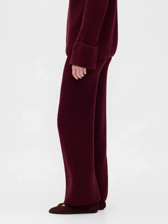 Pantalon en maille « Shaker Stitch » CashSoft