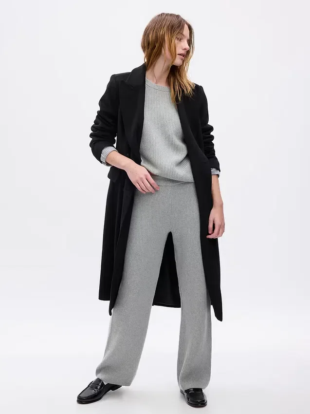 Pantalon en maille « Shaker Stitch » CashSoft