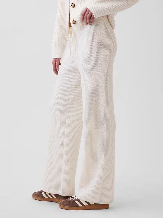 Pantalon en maille « Shaker Stitch » CashSoft