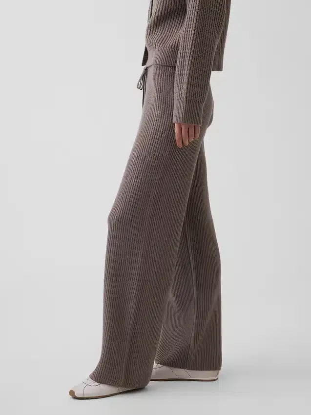 Pantalon en maille « Shaker Stitch » CashSoft