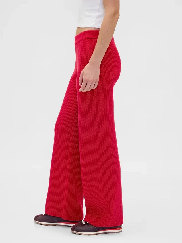 Pantalon en maille « Shaker Stitch » CashSoft