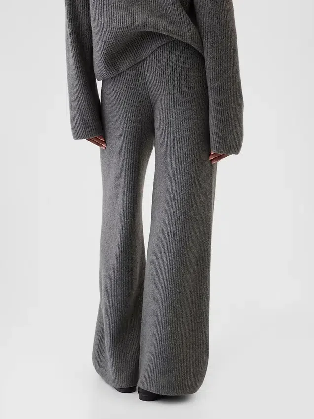 Pantalon en maille « Shaker Stitch » CashSoft