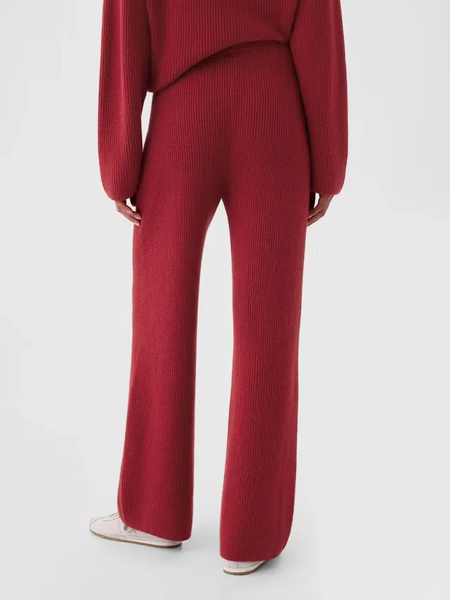 Pantalon en maille « Shaker Stitch » CashSoft