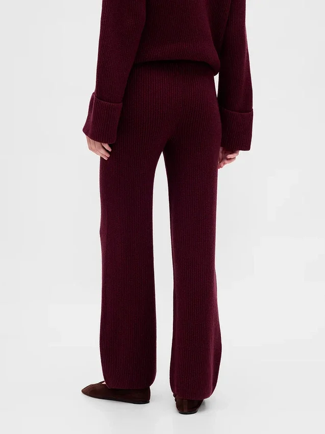 Pantalon en maille « Shaker Stitch » CashSoft