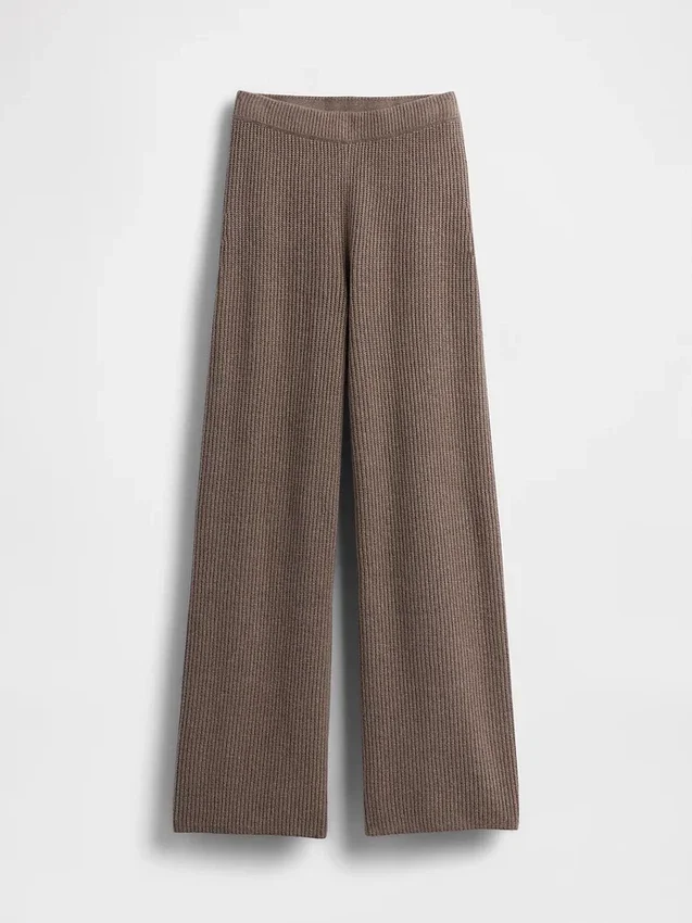 Pantalon en maille « Shaker Stitch » CashSoft