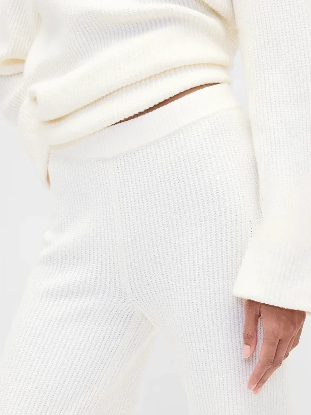 Pantalon en maille « Shaker Stitch » CashSoft