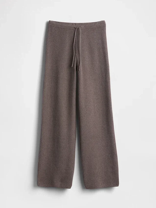 Pantalon en maille « Shaker Stitch » CashSoft