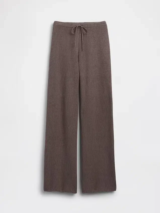 Pantalon en maille « Shaker Stitch » CashSoft