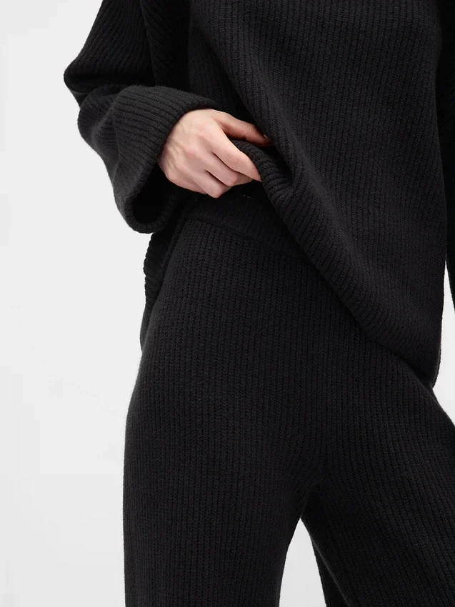 Pantalon en maille « Shaker Stitch » CashSoft