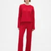 Pantalon en maille torsadée CashSoft